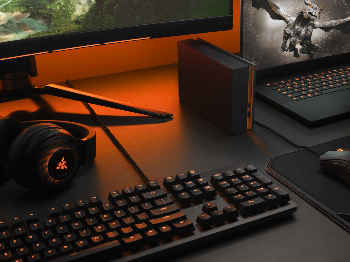 Seagate FireCuda Gaming Hub - External HDD in Black - 16 TB