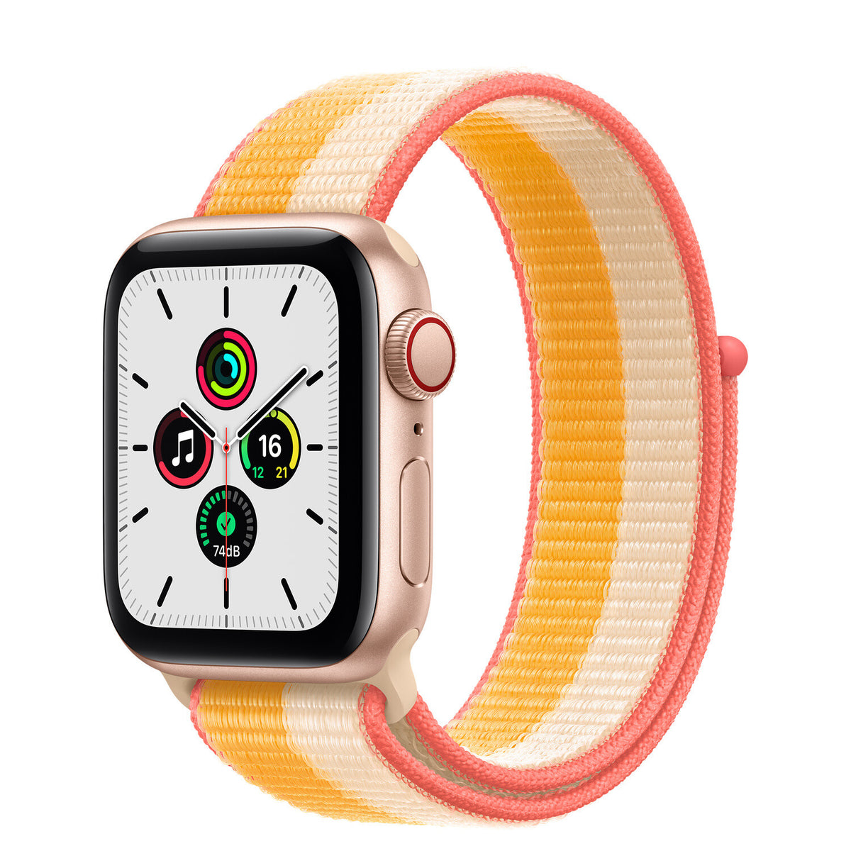 Apple Watch SE OLED 40 mm Digital 324 x 394 pixels Touchscreen 4G Gold Wi-Fi GPS (satellite)