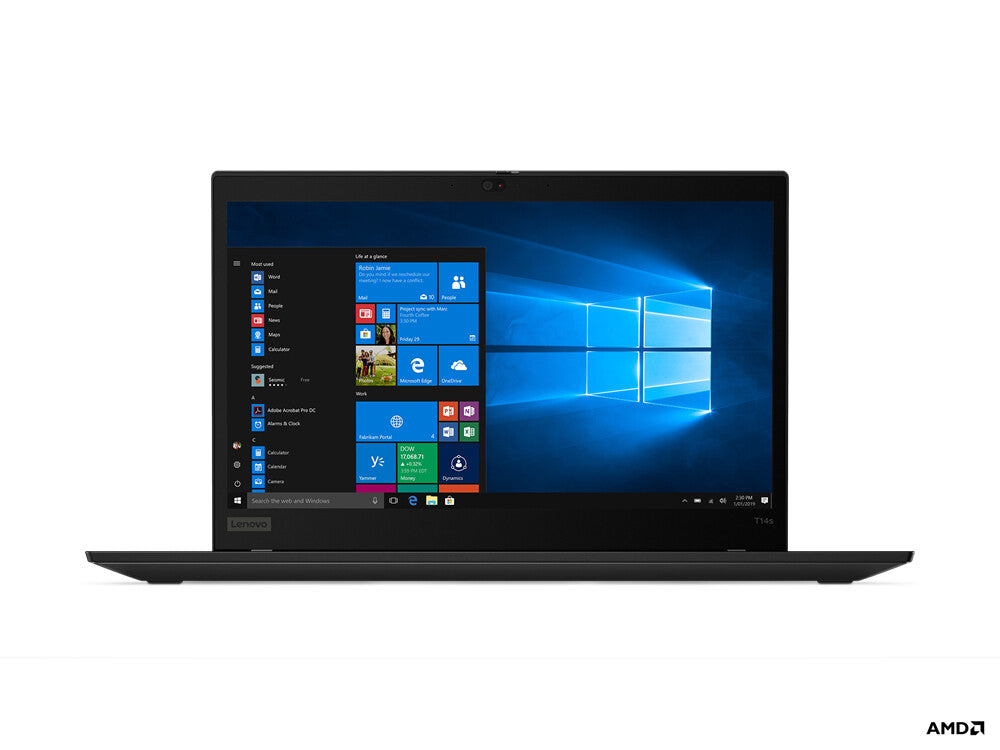 Lenovo ThinkPad T14s Touchscreen Laptop - 35.6 cm (14") - AMD Ryzen™ 5 PRO 4650U - 16 GB DDR4-SDRAM - 512 GB SSD - Wi-Fi 6 - Windows 10 Pro - Black