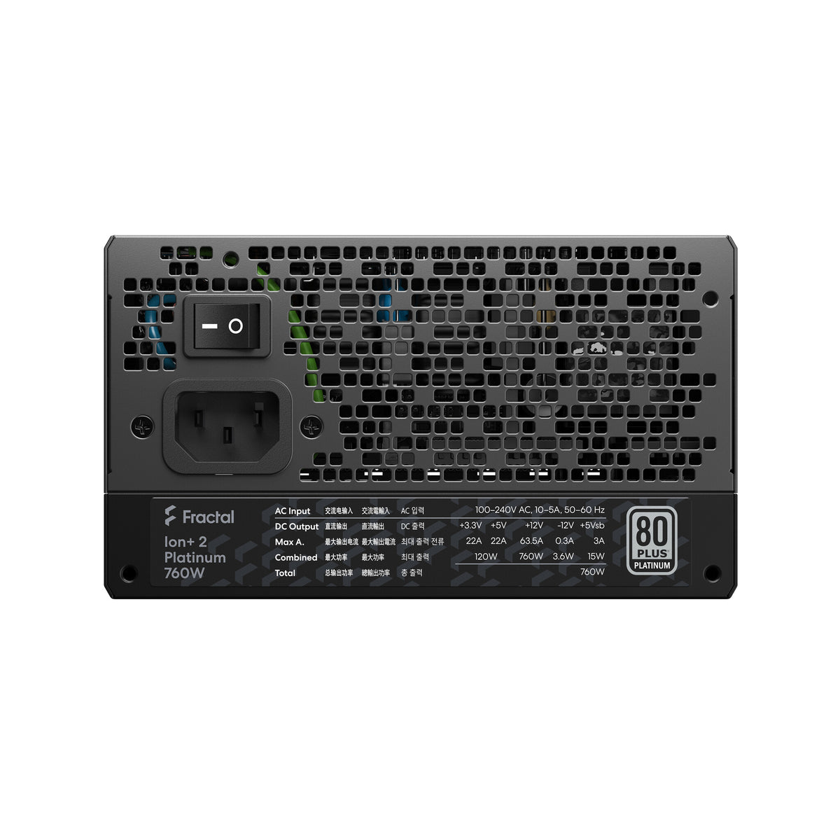 Fractal Design Ion+ 2 - 760W 80+ Platinum Fully Modular Power Supply Unit