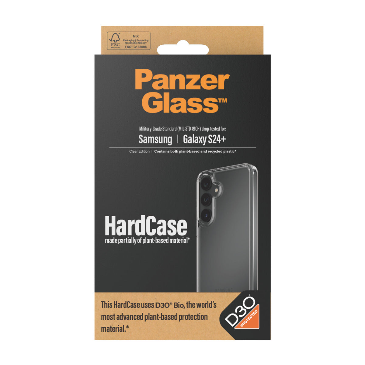 PanzerGlass ® HardCase with D3O® for Galaxy S24 Plus in Transparent