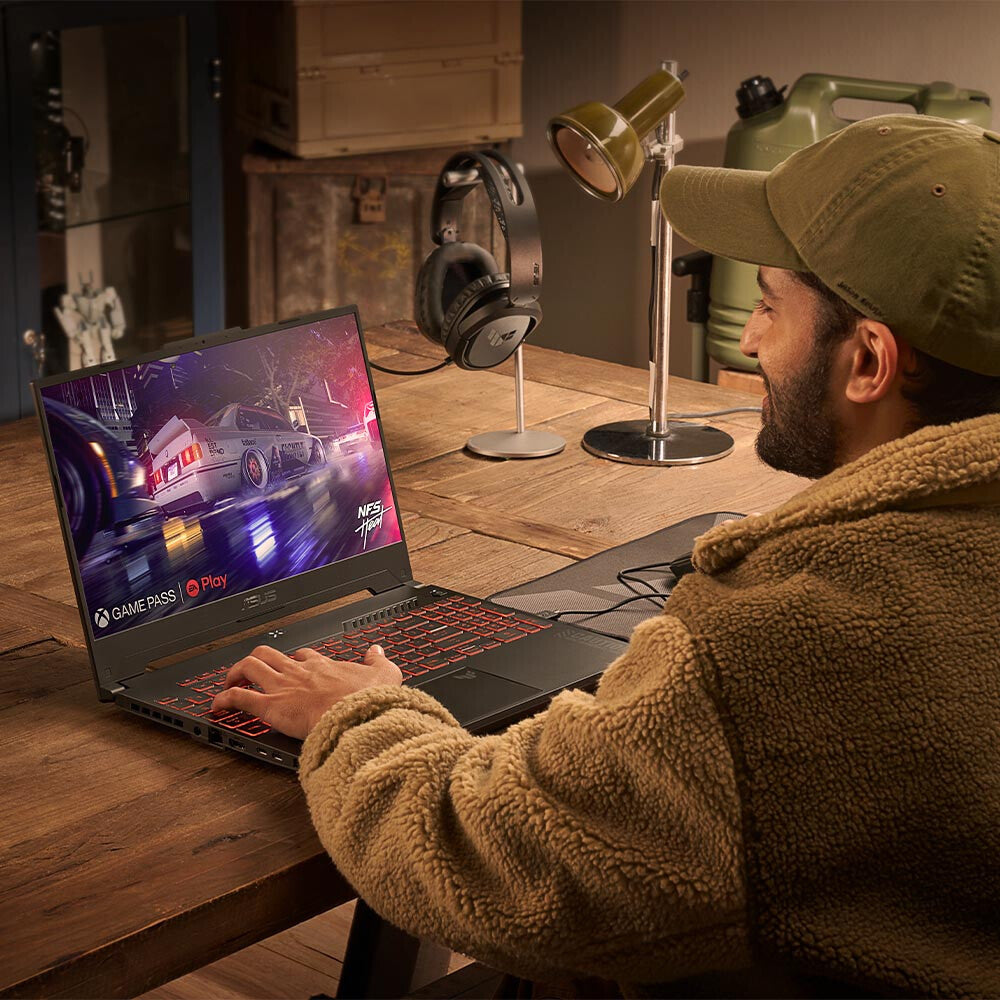 ASUS TUF Gaming A15 Laptop - 39.6 cm (15.6") - AMD Ryzen™ 9 8945H - 32 GB DDR5-SDRAM - 1 TB SSD - NVIDIA GeForce RTX 4070 - Wi-Fi 6 - Windows 11 Home - Grey