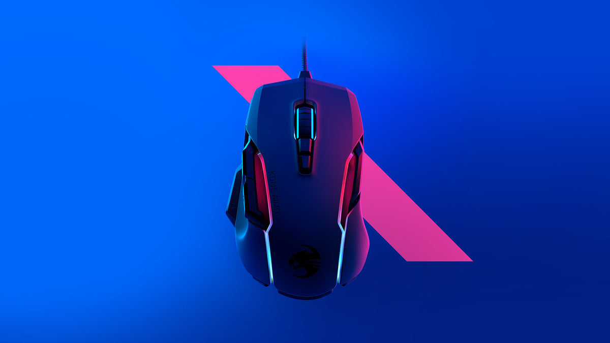 ROCCAT Kone AIMO Remastered - Wired USB Type-A Optical Gaming Mouse in Black - 16,000 DPI