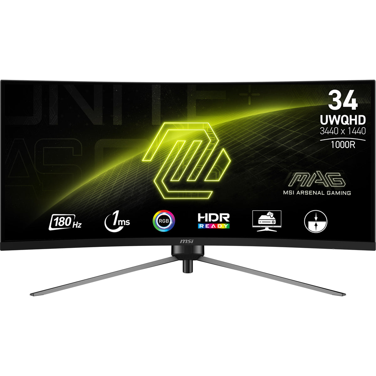 MSI MAG 345CQR - 86.4 cm (34&quot;) - 3440 x 1440 pixels UltraWide DQHD Monitor