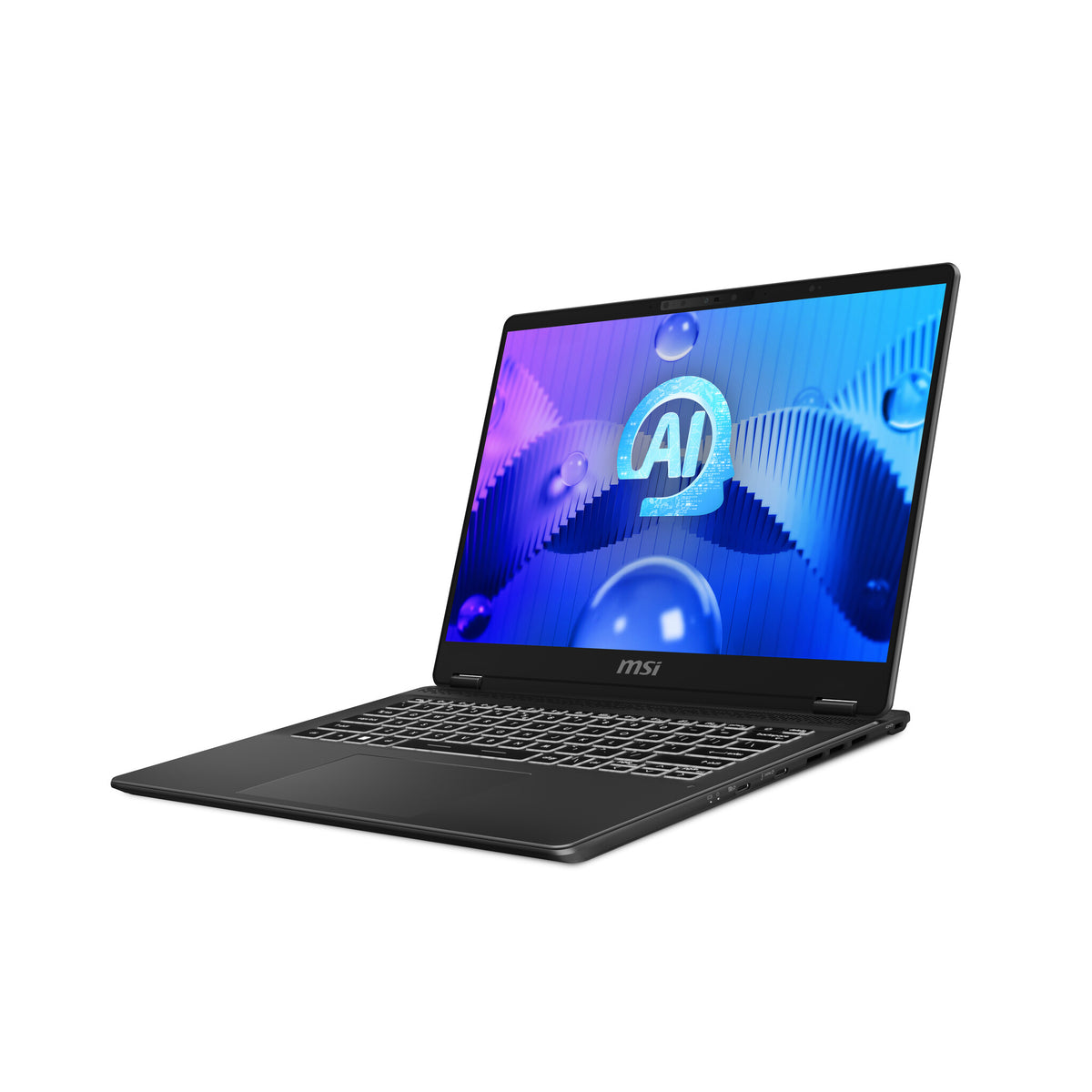 MSI Prestige 14 AI Studio Laptop - 35.6 cm (14") - Intel Core Ultra 7 155H - 32 GB DDR5-SDRAM - 1 TB SSD - NVIDIA GeForce RTX 4050 - Wi-Fi 7 - Windows 11 Pro - Grey