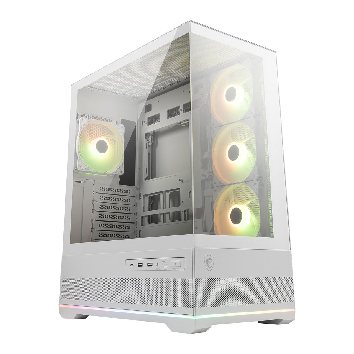 MSI MAG PANO 110R PZ - Tempered Glass ATX Mid-Tower in White