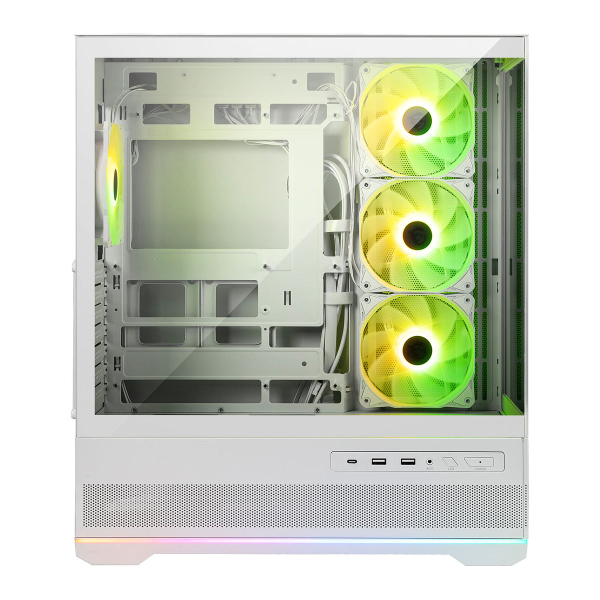 MSI MAG PANO 110R PZ - Tempered Glass ATX Mid-Tower in White
