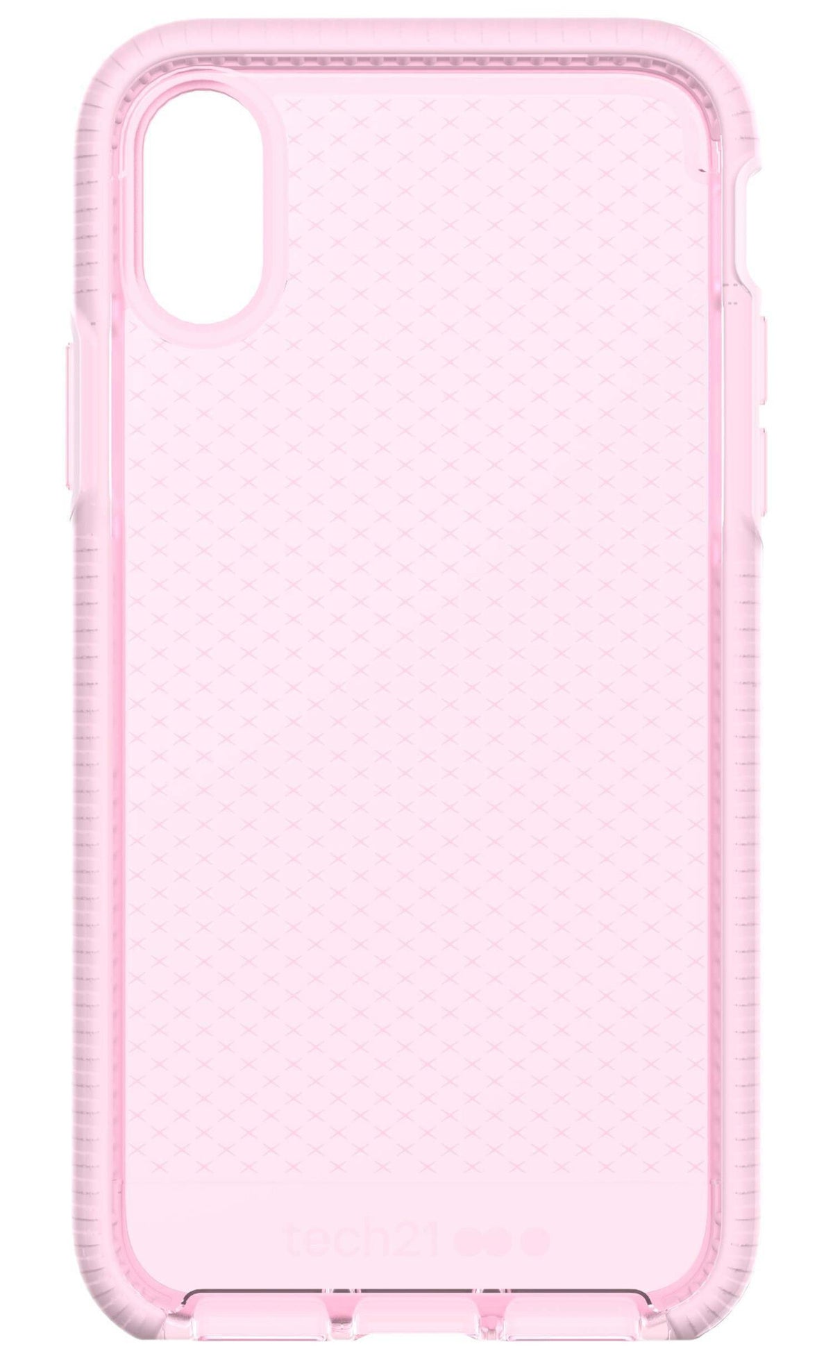 Tech21 Evo Check mobile phone case for iPhone X in Clear Pink