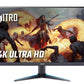 Acer Nitro VG280K - 71.1 cm (28") - 3840 x 2160 pixels 4K UHD LED Monitor