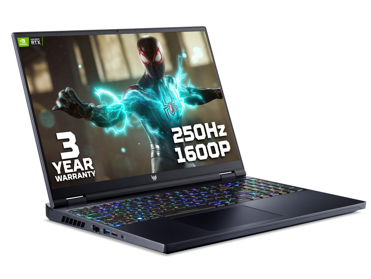 Acer Predator Helios 16 Gaming Laptop - 40.6 cm (16") - Intel® Core™ i9-13900HX - 32 GB DDR5-SDRAM - 2 TB M.2 SSD - NVIDIA GeForce RTX 4080 - Wi-Fi 6E - Windows 11 Home - Black