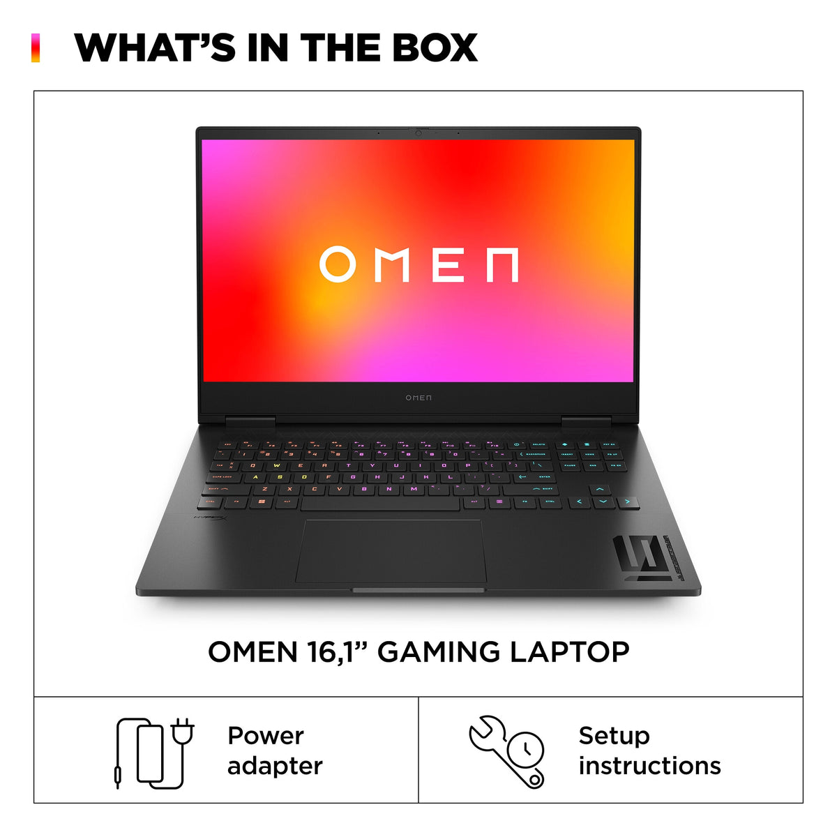 HP OMEN 16 Laptop - 40.9 cm (16.1") - Intel® Core™ i9-14900HX - 32 GB DDR5-SDRAM - 1 TB SSD - NVIDIA GeForce RTX 4080 - Wi-Fi 7 - Windows 11 Home - Black