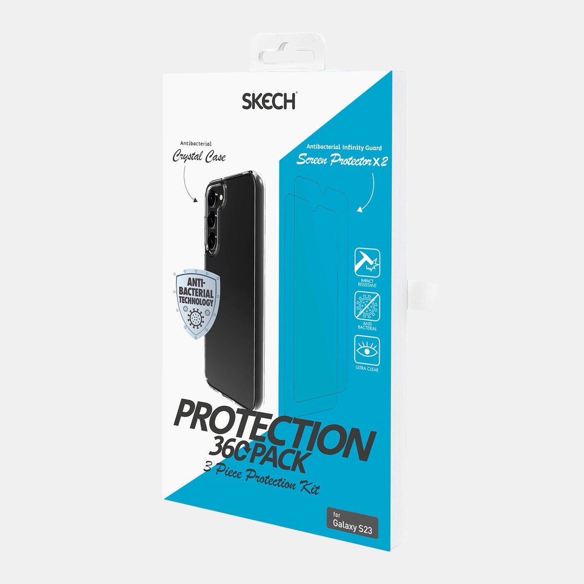 Skech Protection 360 for Galaxy S23 in Transparent