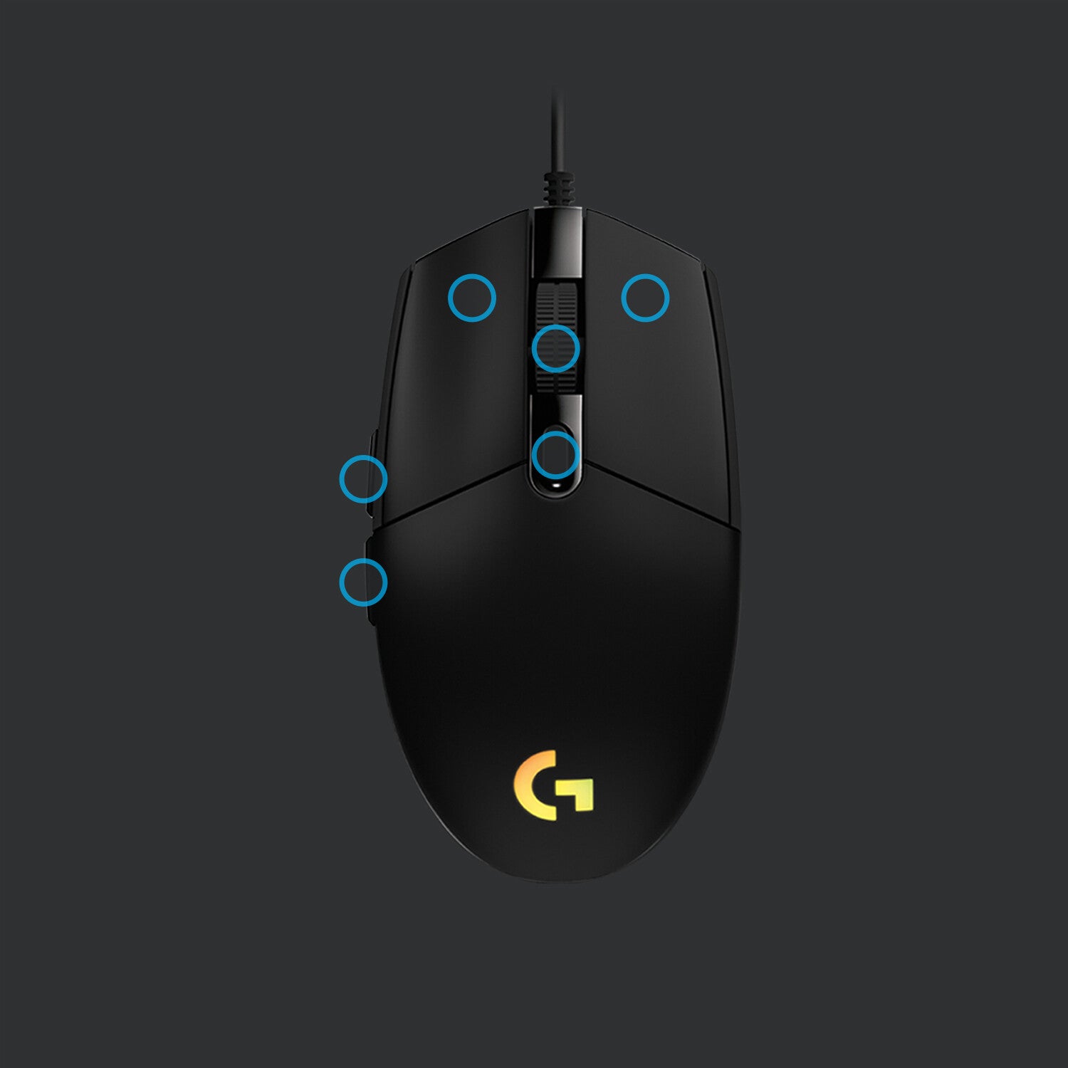 Logitech 388 Logitech G - G203 LIGHTSYNC Gaming Mouse in Black - 8,000 DPI - Clove ...
