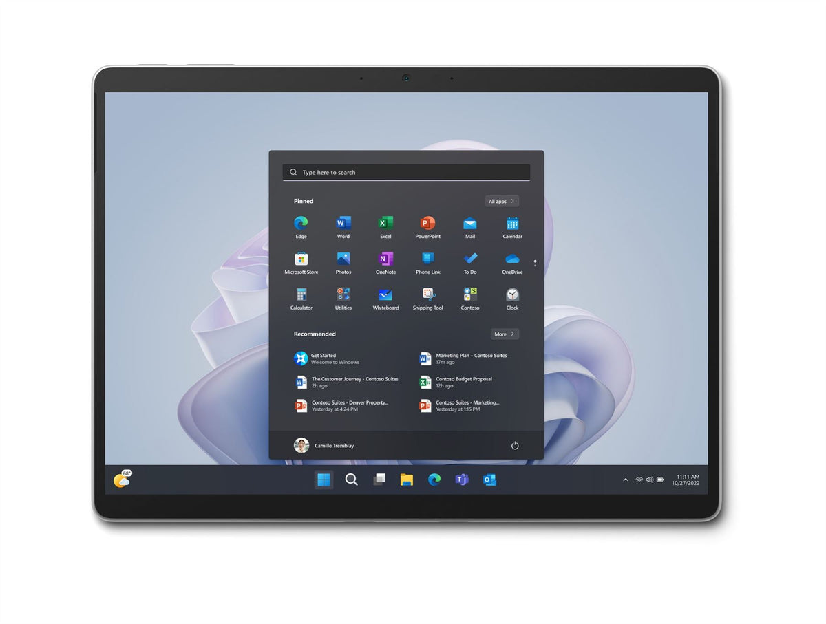 Microsoft Surface Pro 9 5G LTE 256 GB 33 cm (13") 8 GB Wi-Fi 6E (802.11ax) Windows 11 Pro Platinum