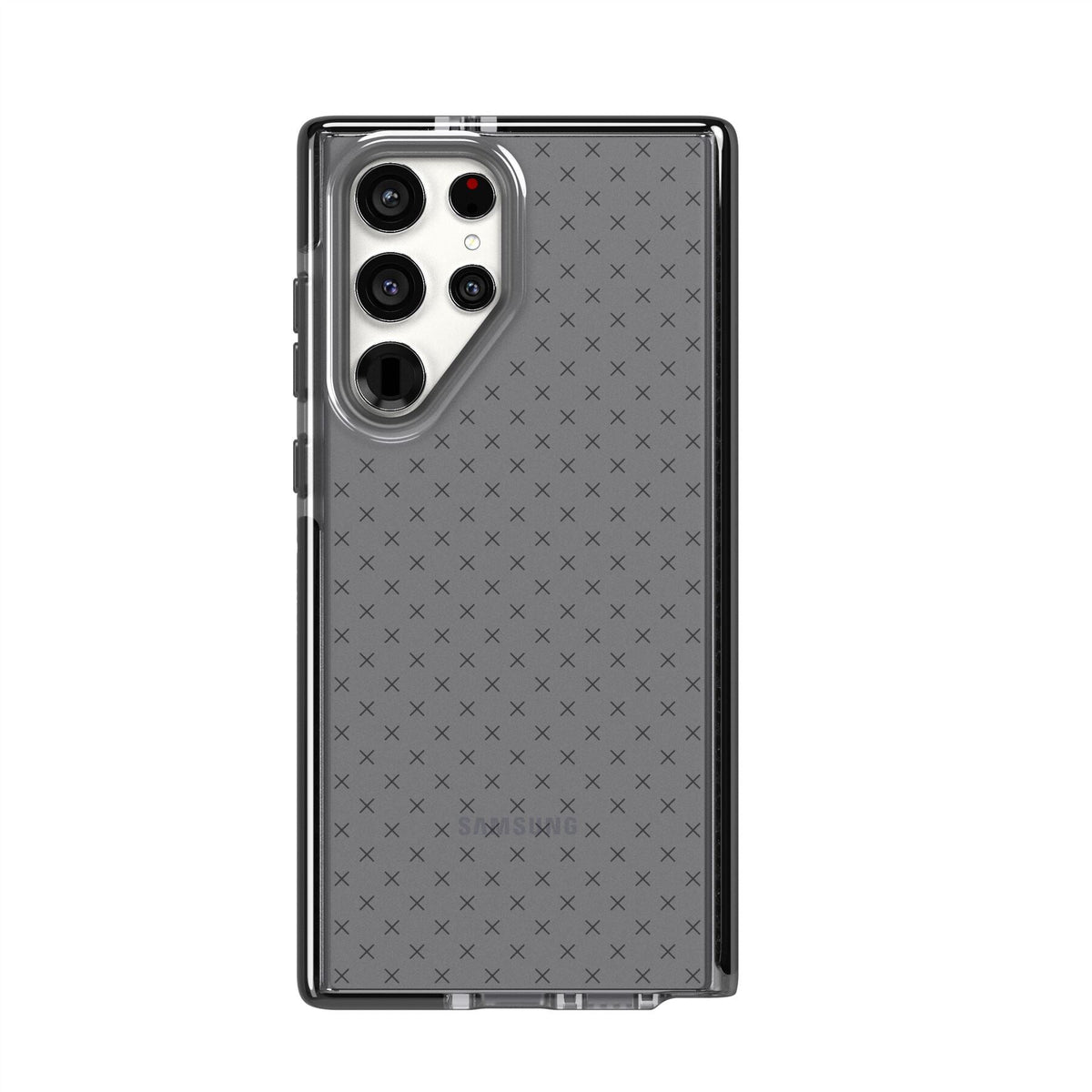 Tech21 Evo Check mobile phone case for Galaxy S22 Ultra in Black