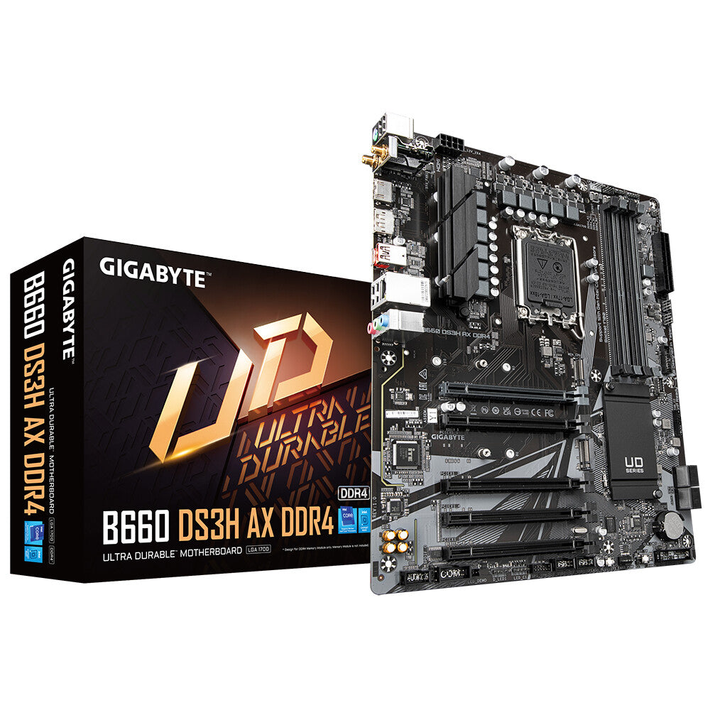 Gigabyte B660 DS3H AX DDR4 ATX motherboard - Intel B660 LGA 1700