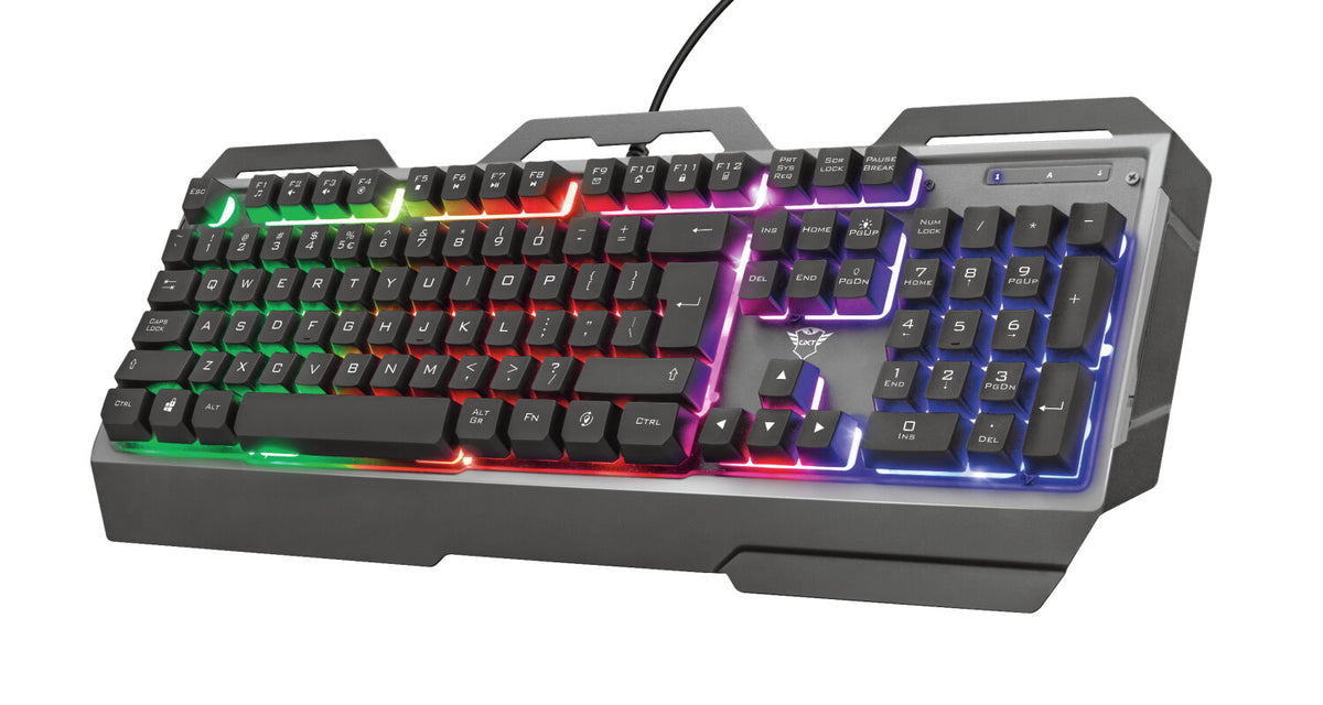 Trust GXT 856 Torac - USB Wired Membrane Keyboard in Black (QWERTY UK)