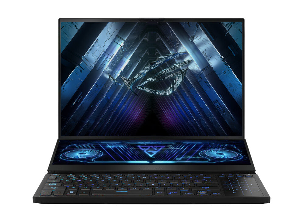 ASUS ROG Zephyrus Duo 16 Laptop - 40.6 cm (16") - AMD Ryzen™ 9 7945HX - 32 GB DDR5-SDRAM - 2 TB SSD - NVIDIA GeForce RTX 4090 - Wi-Fi 6E - Windows 11 Home - Black