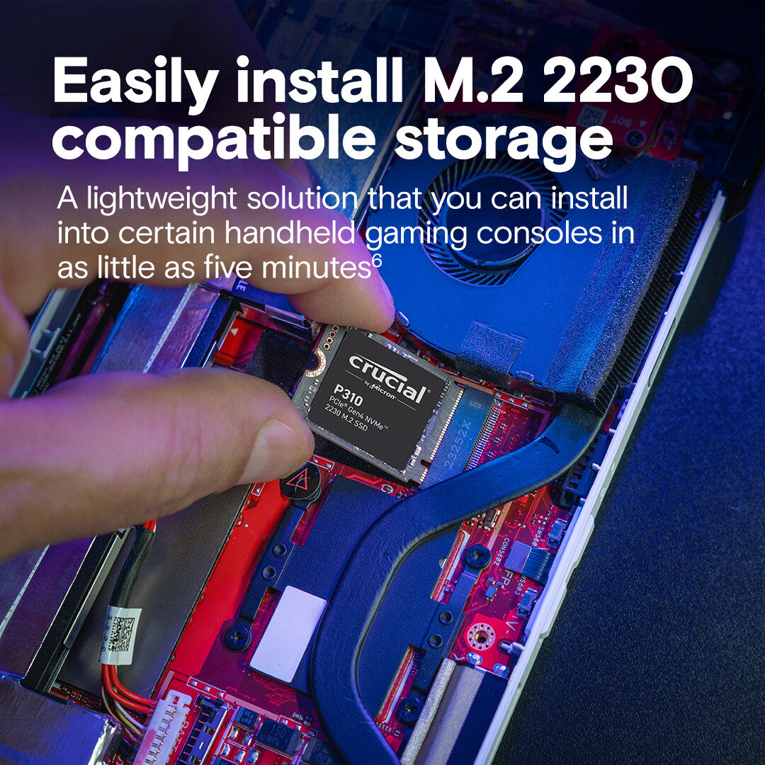 Crucial P310 - PCIe Gen4 NVMe 2230 M.2 SSD - 1 TB