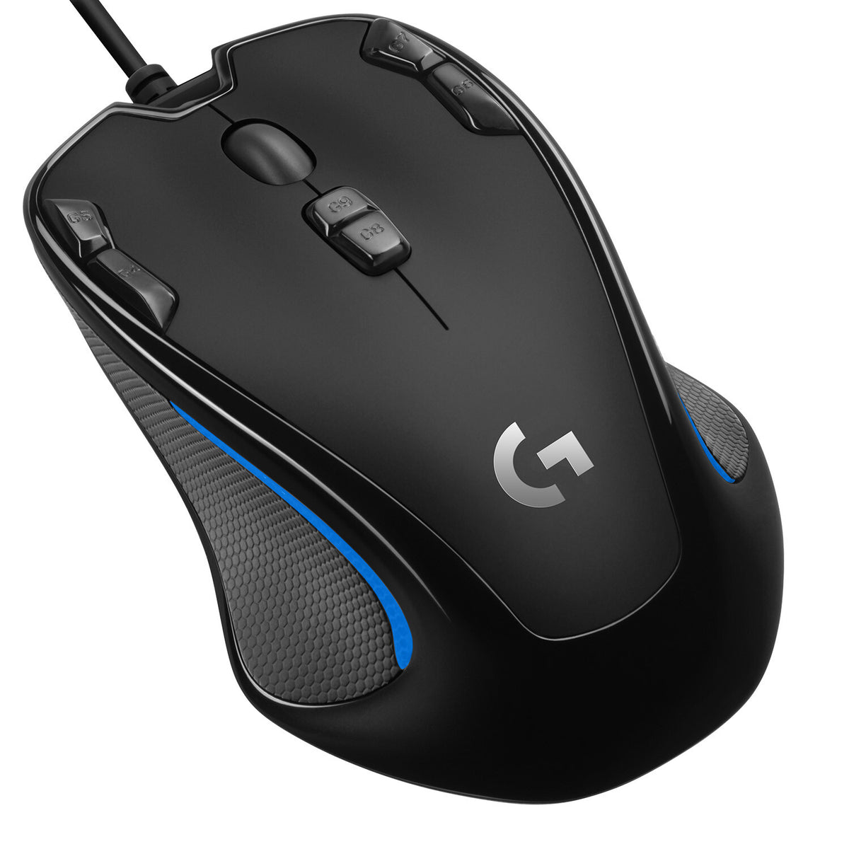 Logitech G - G300S Optical Gaming Mouse in Black / Blue - 2,500 DPI