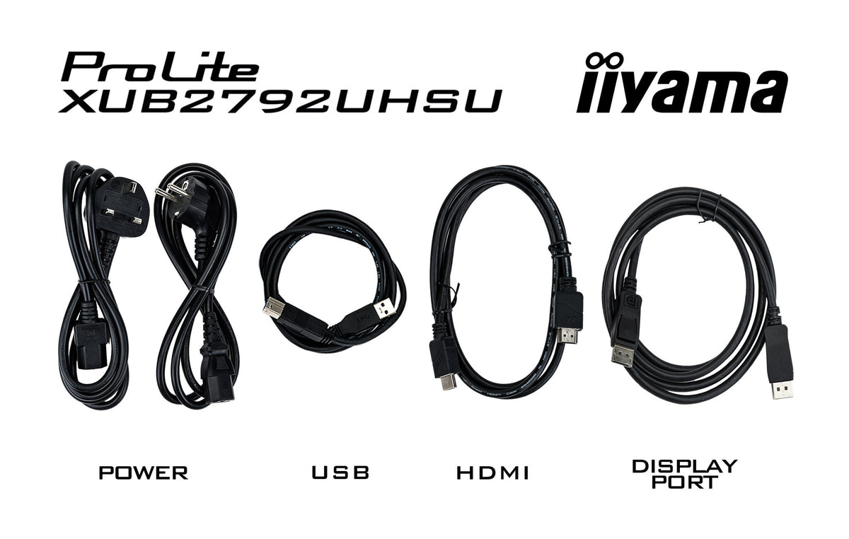 iiyama ProLite XUB2792UHSU-B6 - 68.6 cm (27") - 3840 x 2160 pixels Dual UHD LED Monitor
