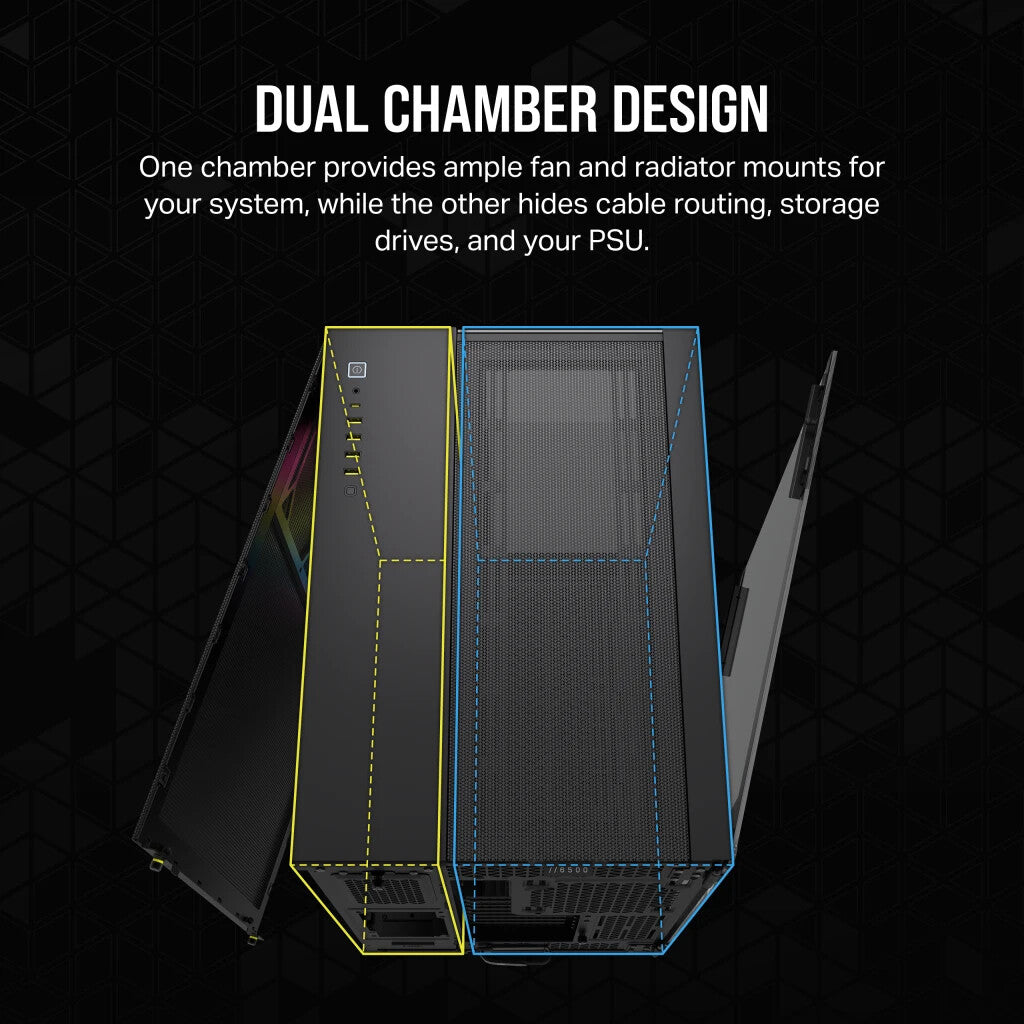 Corsair iCUE LINK 6500X RGB - ATX Mid Tower Case in Black