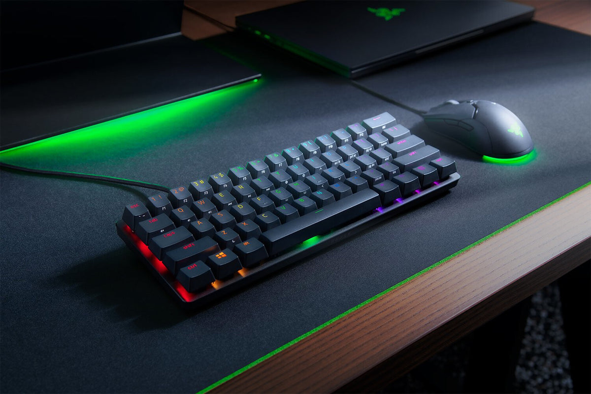 Razer Huntsman Mini Clicky - USB Wired RGB Opto-mechanical Keyboard in Black (QWERTY UK)