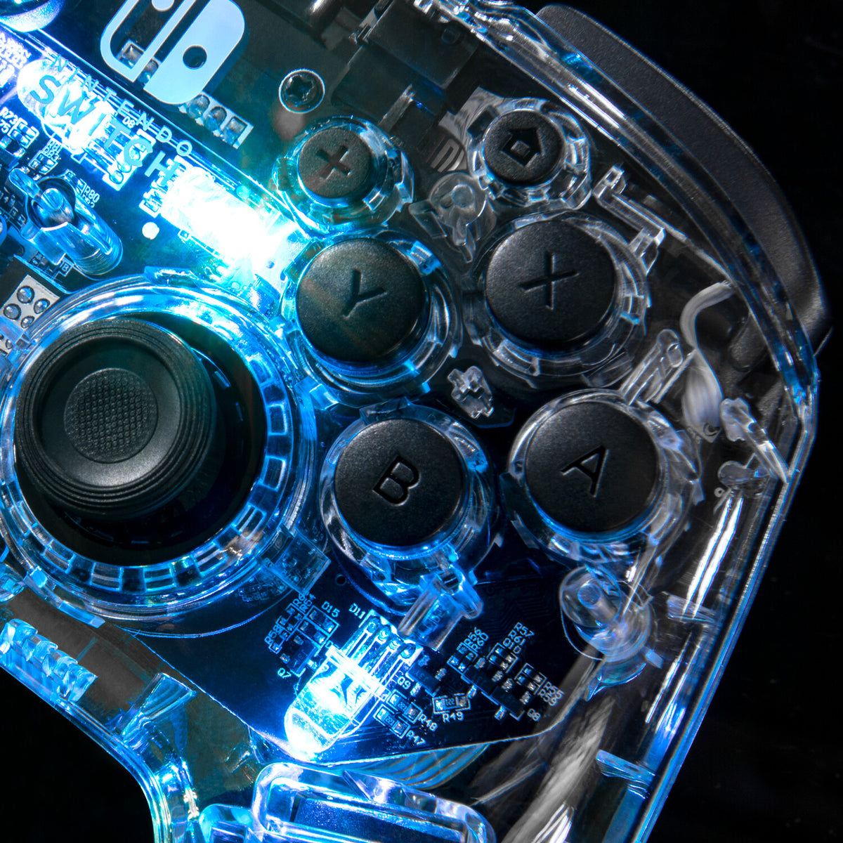 PDP Afterglow - Wireless Deluxe Controller for Nintendo Switch in Transparent