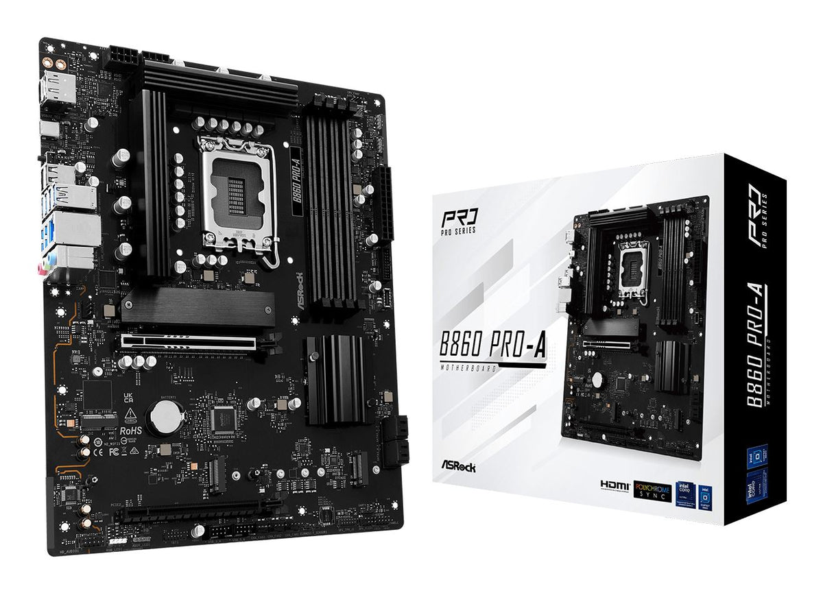 Asrock B860 Pro-A Intel B860 LGA 1851 (Socket V1) ATX
