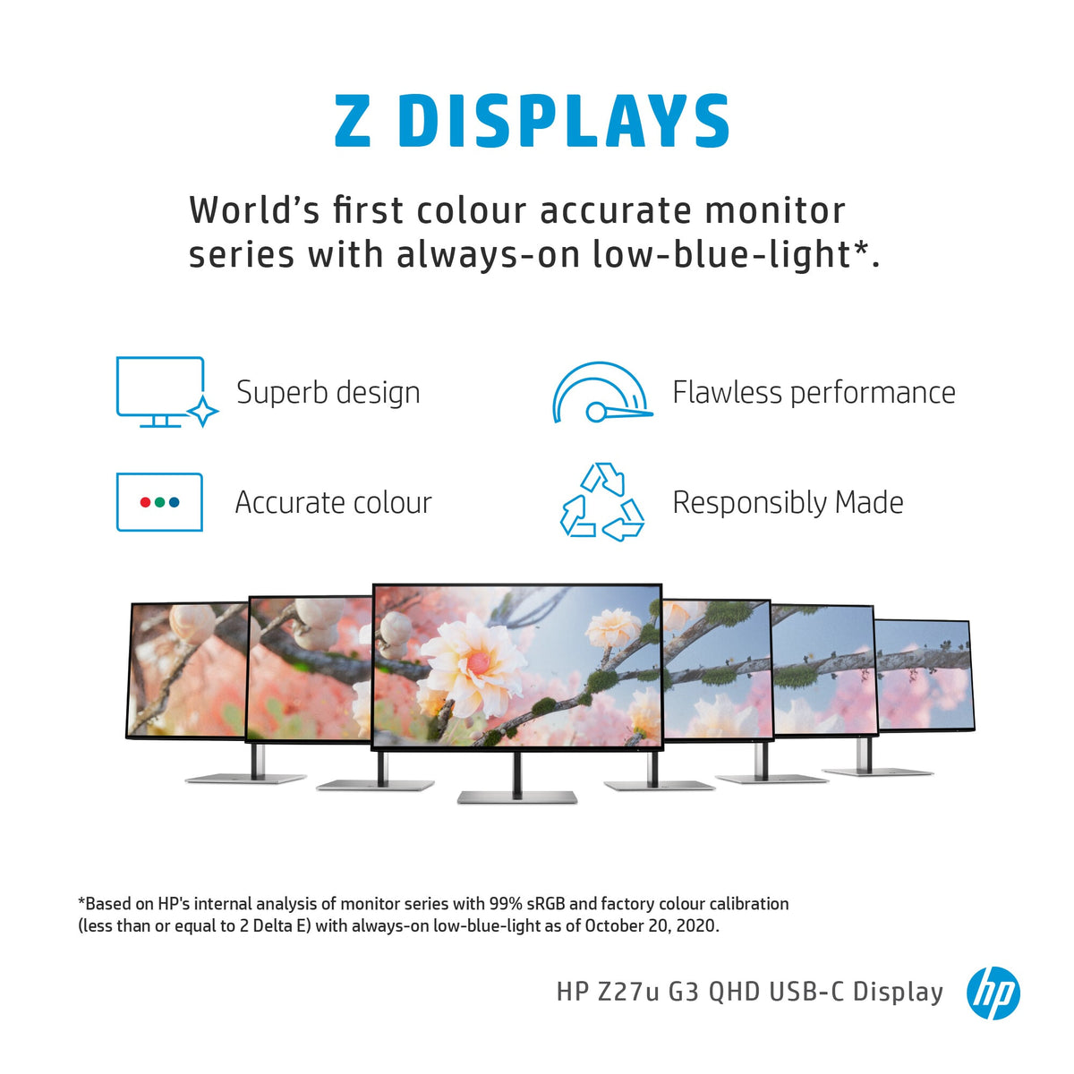 HP Z27U G3 - 68.6 cm (27") - 2560 x 1440 pixels 2K Ultra HD LED Monitor