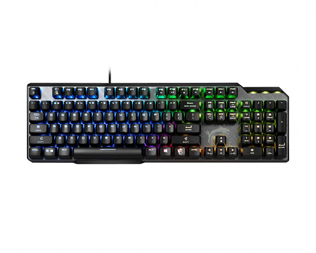 MSI VIGOR GK50 Elite - USB Wired RGB Mechanical Gaming keyboard in Black (QWERTZ German)