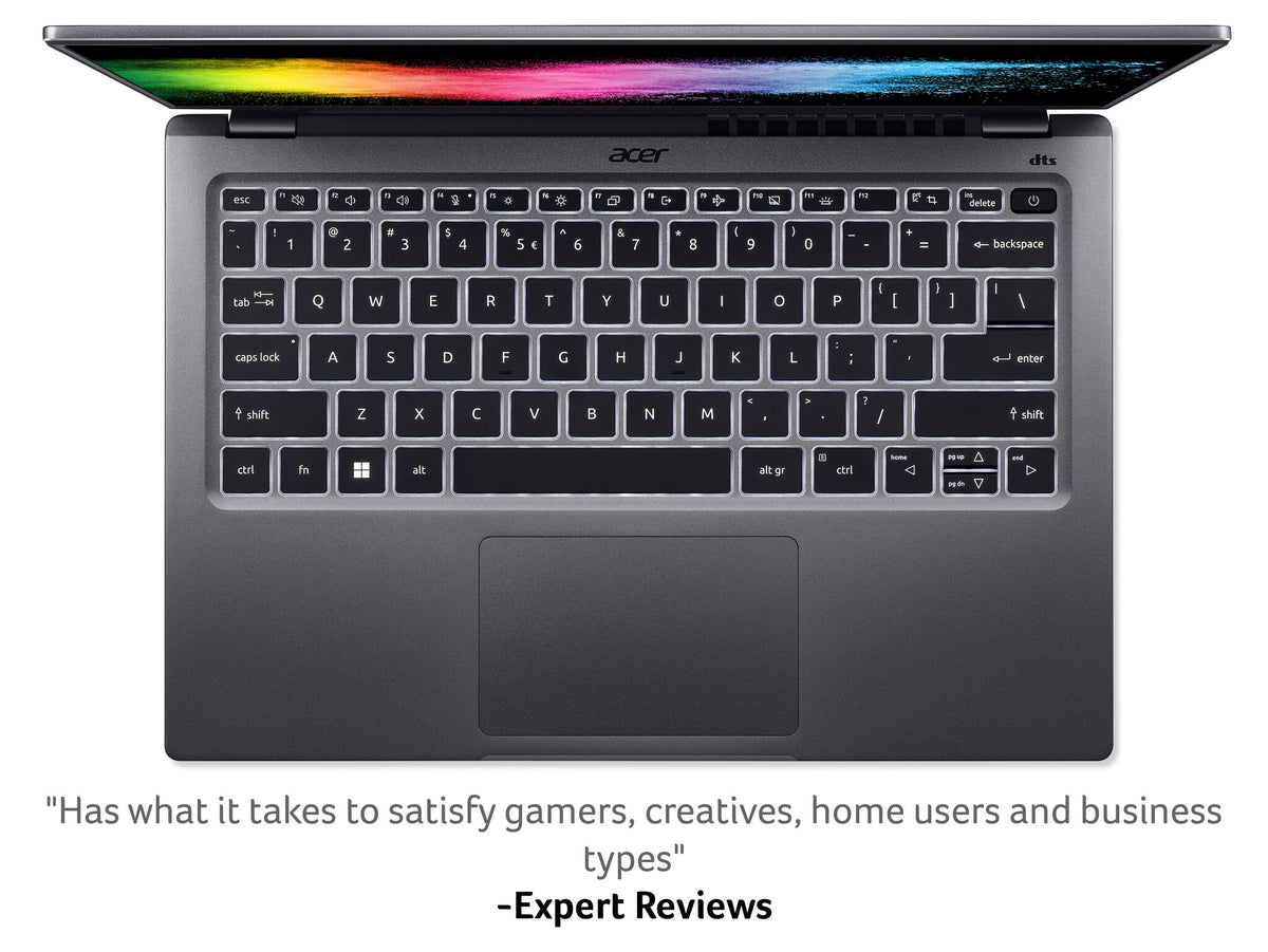 Acer Swift X SFX14-51G Laptop - 35.6 cm (14&quot;) - Intel® Core™ i5-1240P - 8 GB LPDDR5-SDRAM - 512 GB SSD - NVIDIA GeForce RTX 3050 - Wi-Fi 6E - Windows 11 - Grey