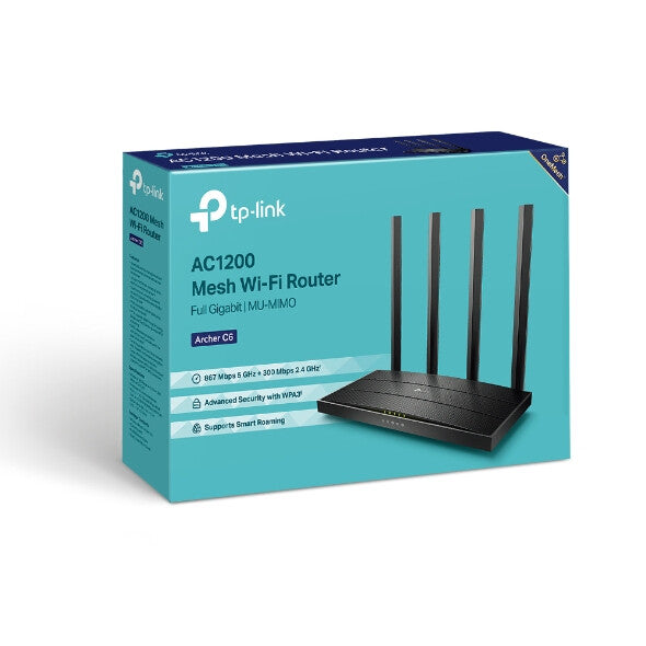 TP-Link AC1200 - Dual-band (2.4 GHz / 5 GHz) wireless router in Black
