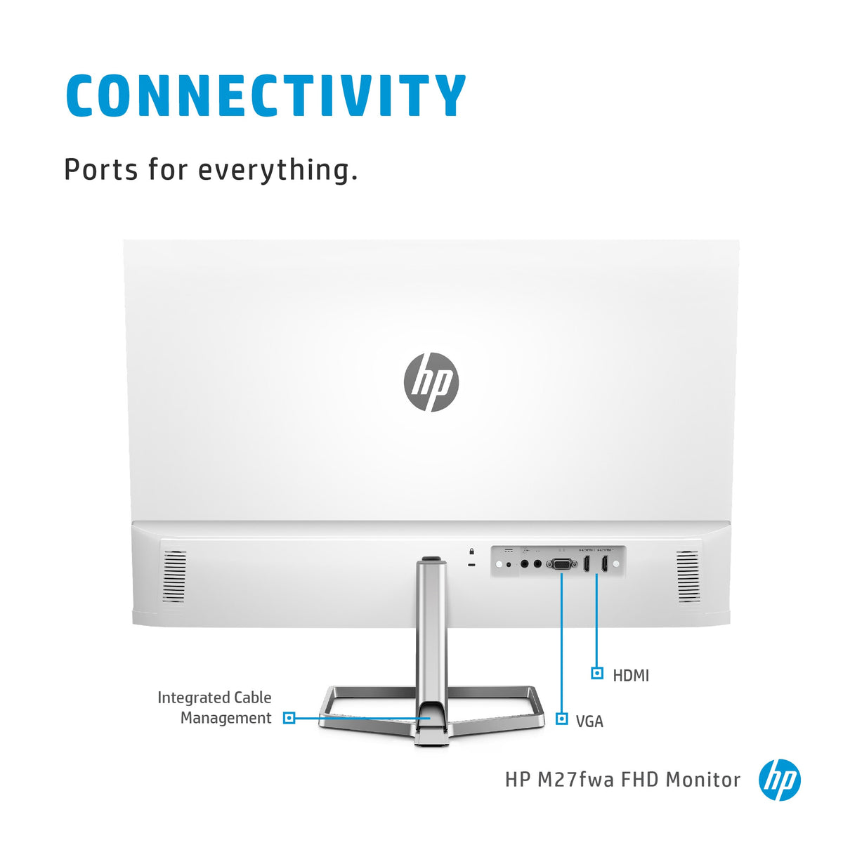 HP M27FWA - 68.6 cm (27") - 1920 x 1080 pixels - Full HD LCD Monitor