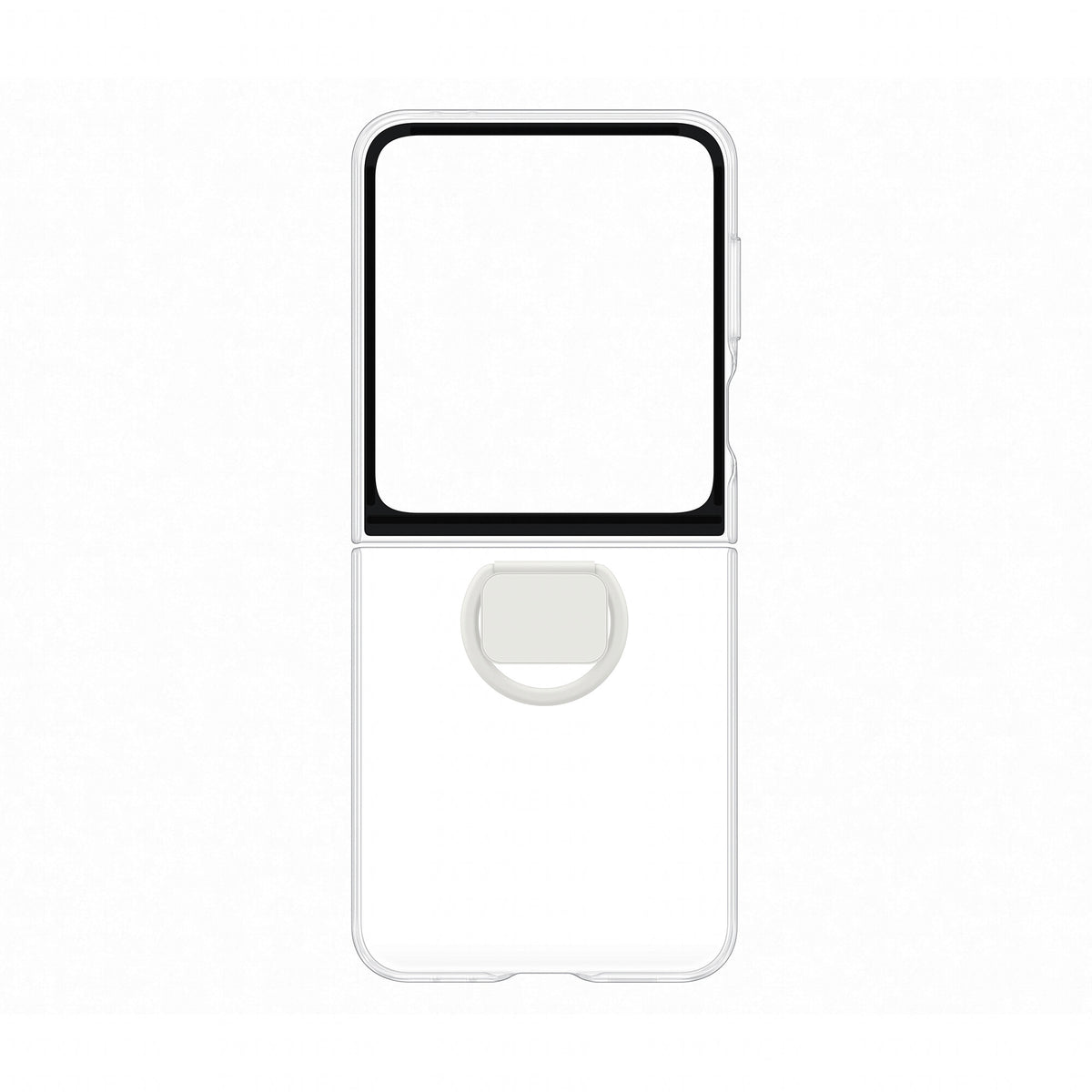 Samsung Clear Case with Ring for Z Flip6 in Transparent