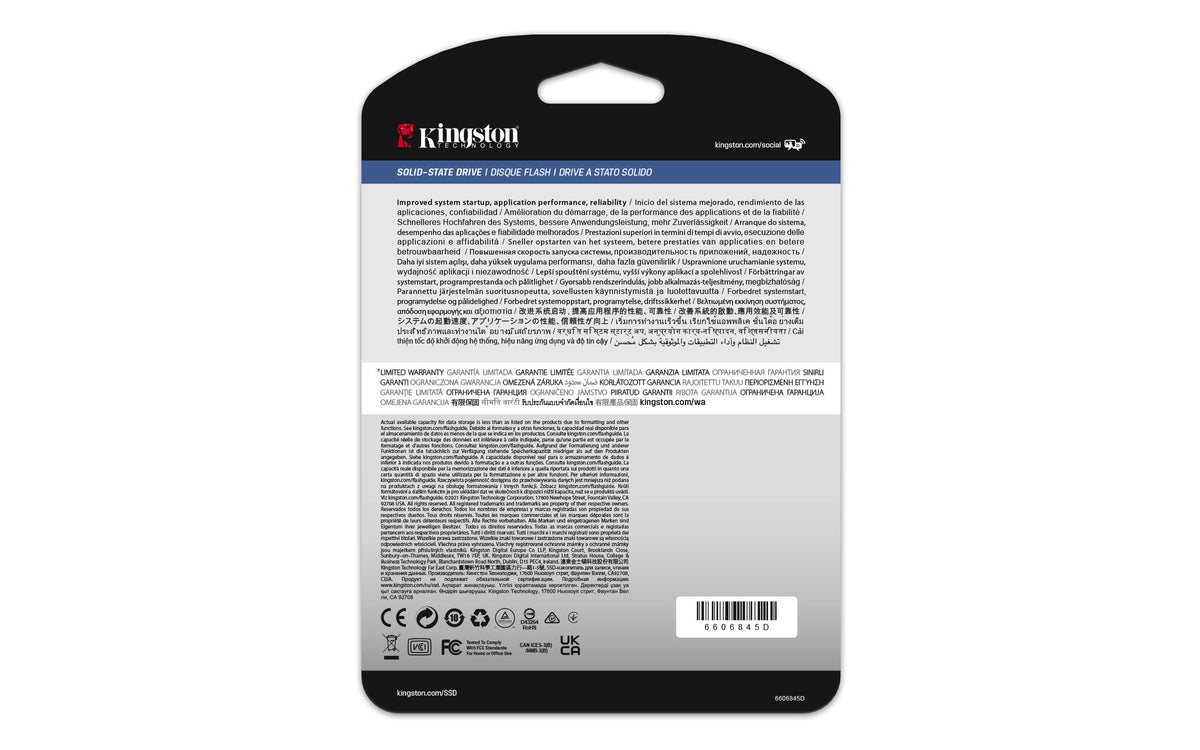 Kingston Technology DC600M - Enterprise SATA 2.5” SSD - 3.84 TB