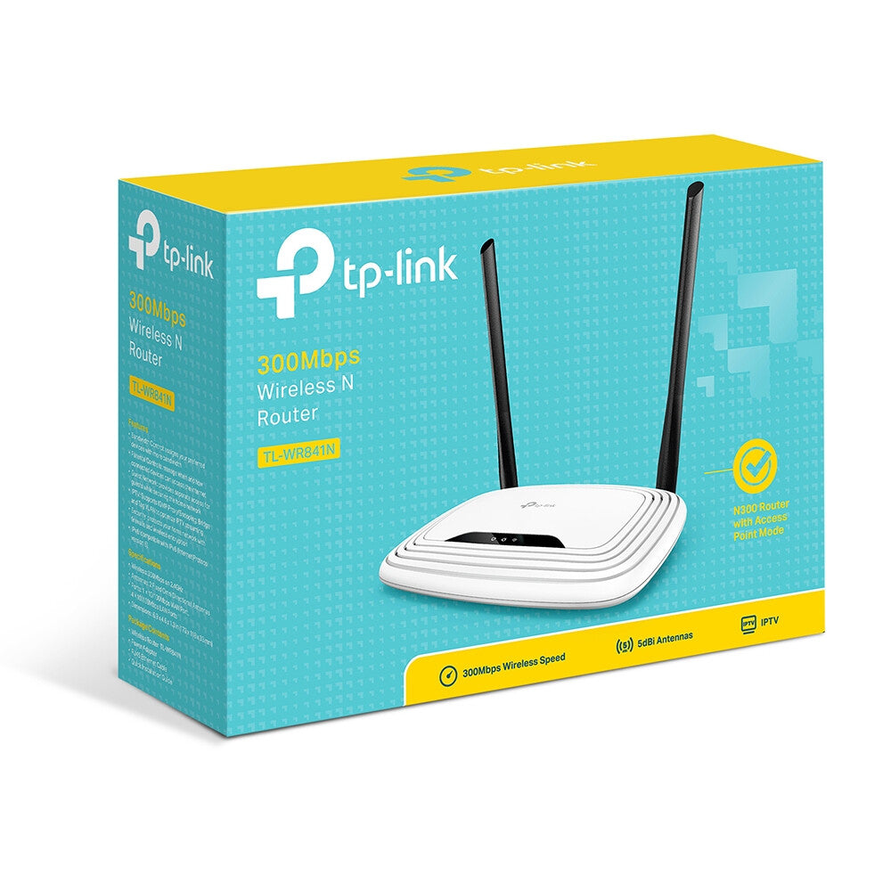 TP-Link TL-WR841N - Fast Ethernet Single-band (2.4 GHz) wireless router in White