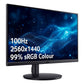 Acer CB2 Vero CB272U - 68.6 cm (27") - 2560 x 1440 pixels QHD LED Monitor