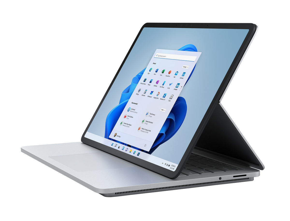 Microsoft Surface Laptop Studio Hybrid (2-in-1) - 36.6 cm (14.4&quot;) - Touchscreen - Intel® Core™ i5-11300H - 16 GB LPDDR4x-SDRAM - 512 GB SSD - Wi-Fi 6 - Windows 11 Pro - Platinum