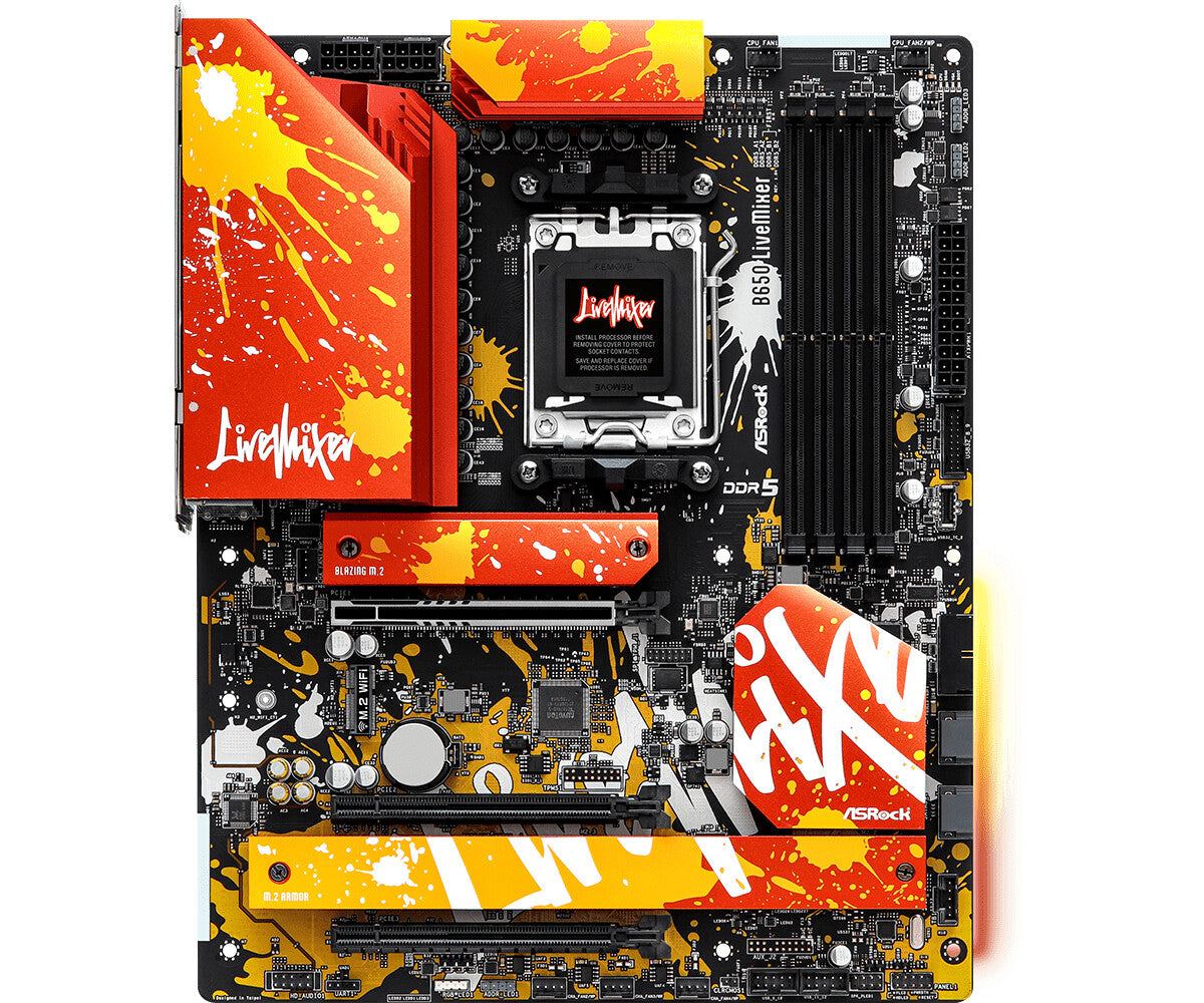 Asrock B650 LiveMixer ATX motherboard - AMD B650 Socket AM5 - Clove Technology Asrock B650 LiveMixer ATX motherboard - AMD B650 Socket AM5 - Clove Technology
