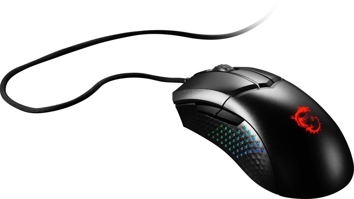 MSI CLUTCH GM51 - USB Type-A Optical Mouse in Black - 26,000 DPI