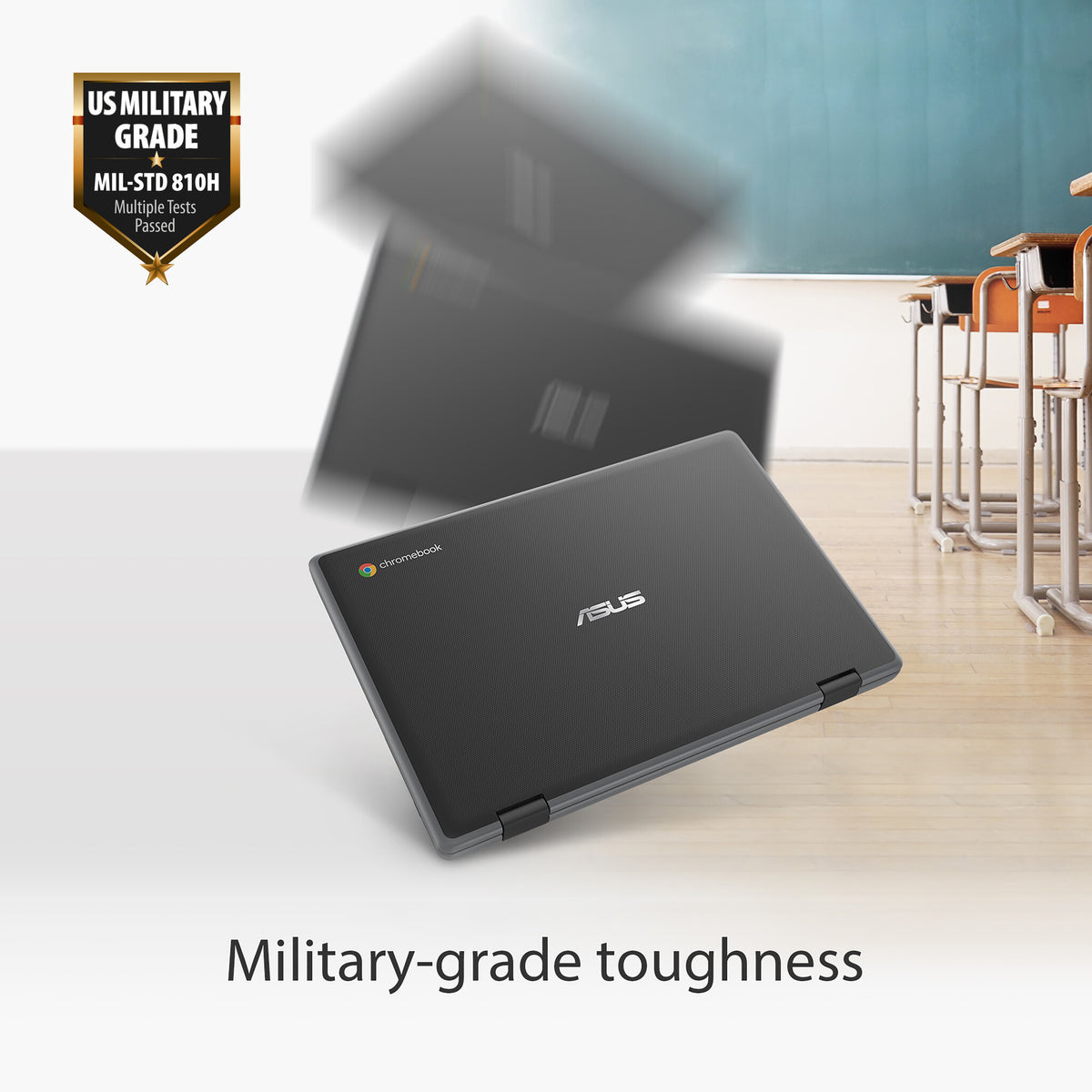 ASUS Chromebook Flip CR1 - 29.5 cm (11.6&quot;) - Touchscreen - Intel® Celeron® N4500 - 4 GB LPDDR4x-SDRAM - 64 GB eMMC - Wi-Fi 6 - ChromeOS - Grey