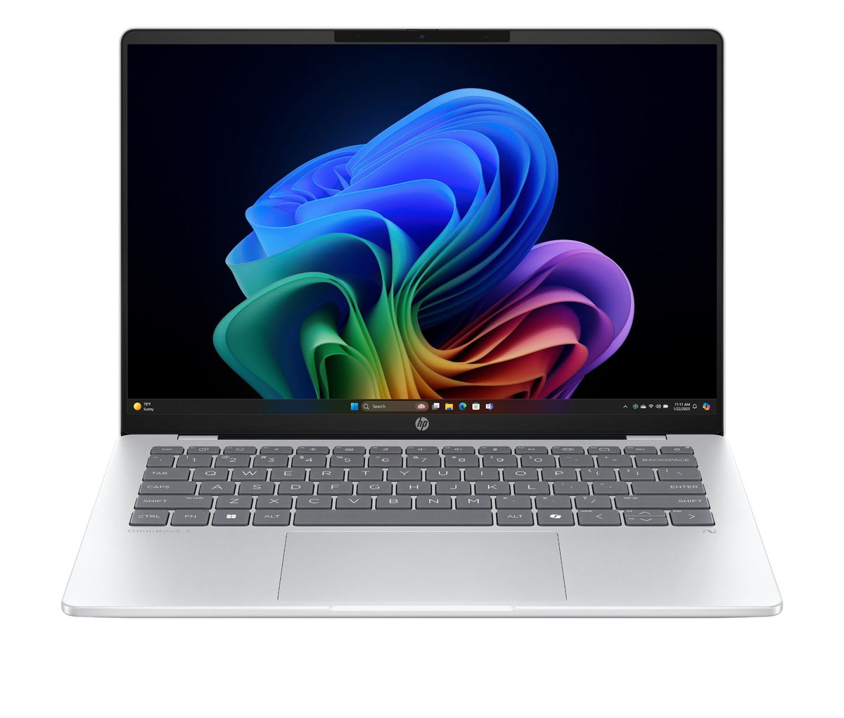 HP OmniBook 5 Laptop Next Gen AI 14-he0006nax Copilot+ PC Snapdragon X1-26-100 35.6 cm (14") 2K 16 GB LPDDR5x-SDRAM 512 GB SSD Wi-Fi 6E (802.11ax) Windows 11 Home Blue