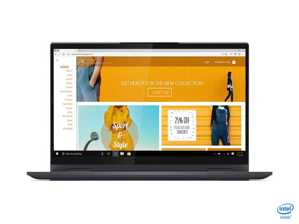 Lenovo Yoga 7 Hybrid (2-in-1) - 35.6 cm (14") - Touchscreen - Intel® Core™ i7-1165G7 - 8 GB DDR4-SDRAM - 512 GB SSD - Wi-Fi 6 - Windows 11 Home - Grey