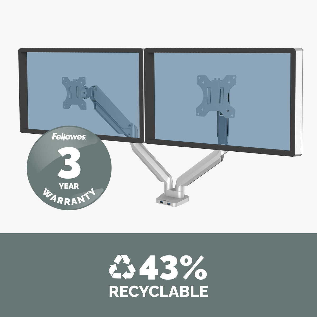 Fellowes Platinum Series 8056501 - Desk monitor mount for upto 81.3 cm (32")