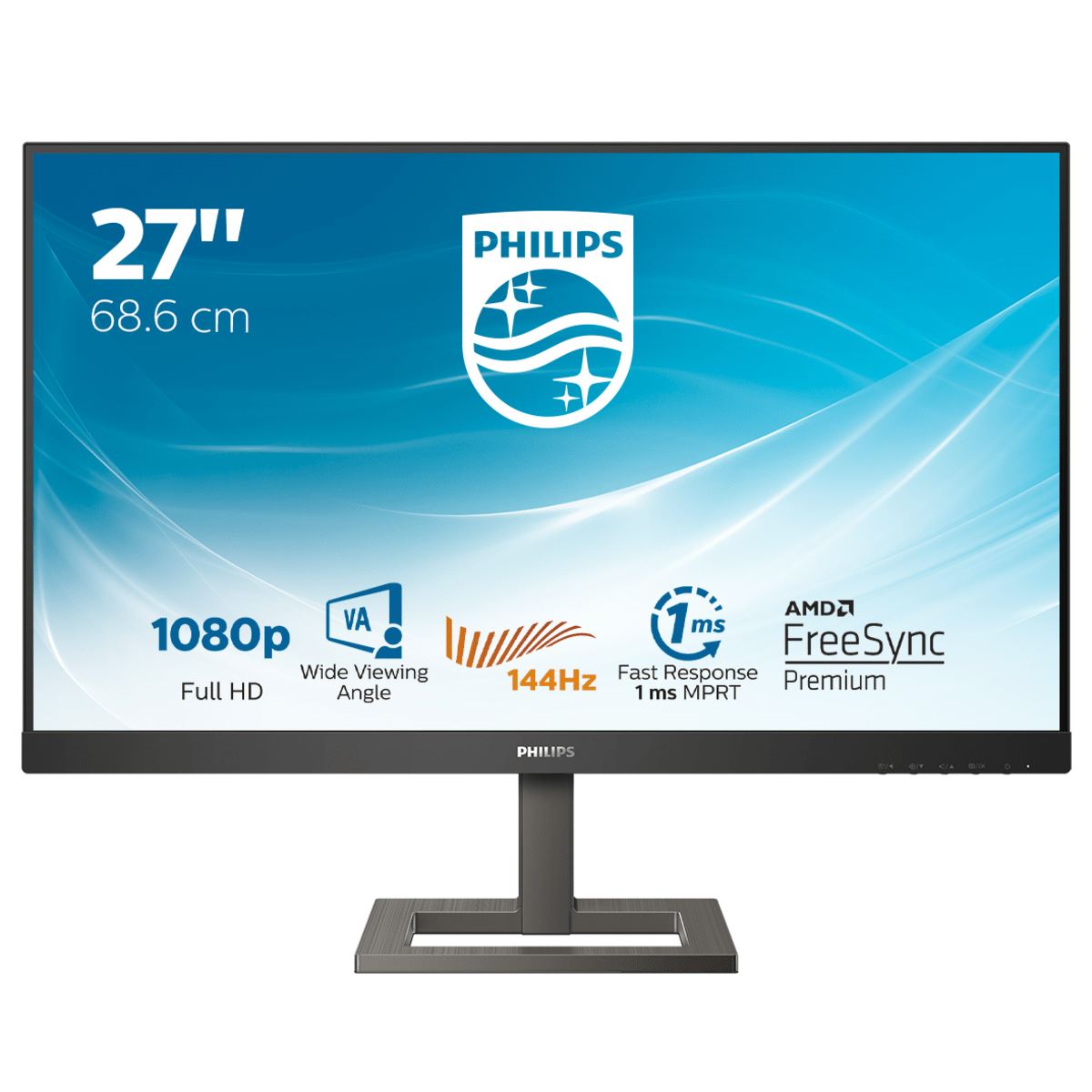 Philips E Line 272E1GAEZ/00 LED display 68.6 cm (27") 1920 x 1080 pixels Full HD Black, Chrome Monitor