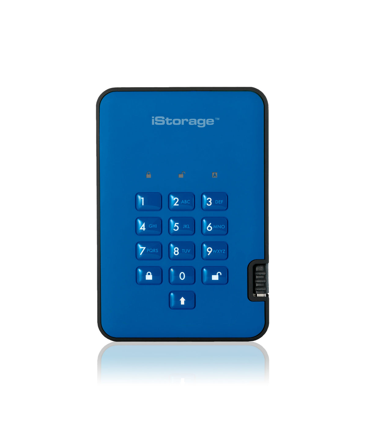 iStorage diskAshur2 - Secure Encrypted External hard drive in Blue - 4 TB