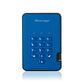 iStorage diskAshur2 - Secure Encrypted External solid state drive in Blue - 4 TB
