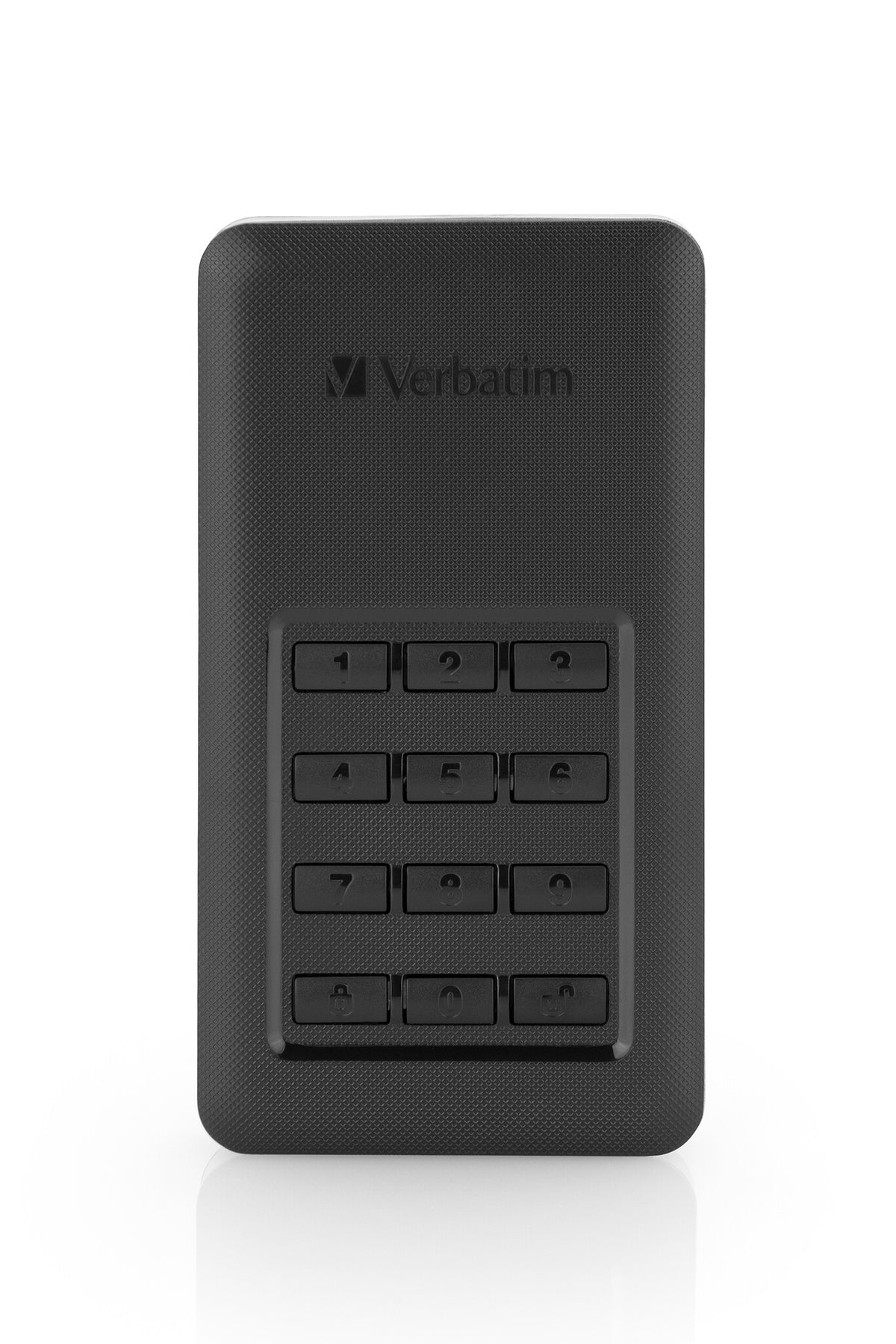 Verbatim Store &#39;n&#39; Go Portable SSD with Keypad Access in Black / Silver - 256 GB