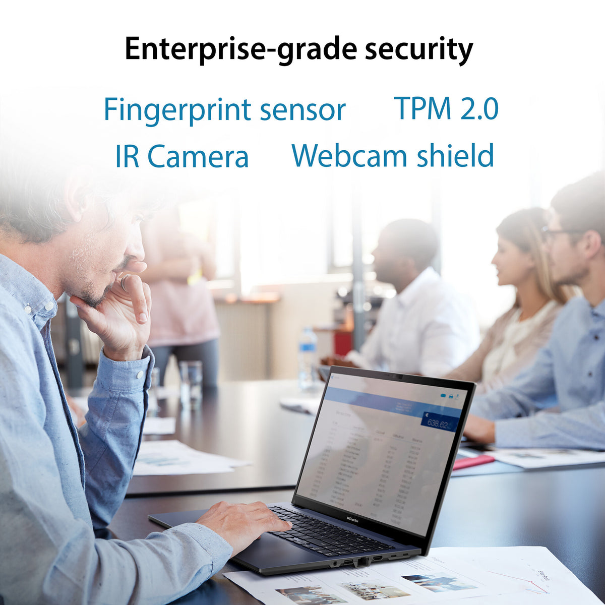 ASUS ExpertBook B1 Laptop - 39.6 cm (15.6") - Intel® Core™ i5-1335U - 16 GB DDR4-SDRAM - 512 GB SSD - Wi-Fi 6E - Windows 11 Pro - Black